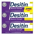 thumbnail image 1 of Desitin Baby Diaper Rash Maximum Strength Original Paste 3 pk/4.8 oz, 1 of 2