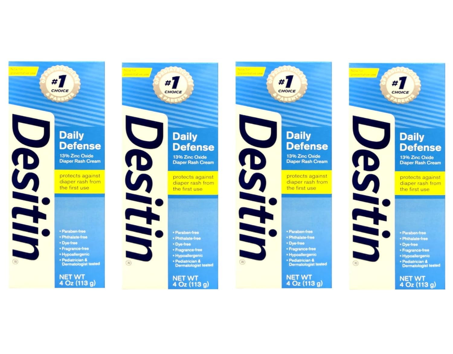 Desitin Daily Defense Baby Diaper Rash Cream with Zinc Oxide to Treat