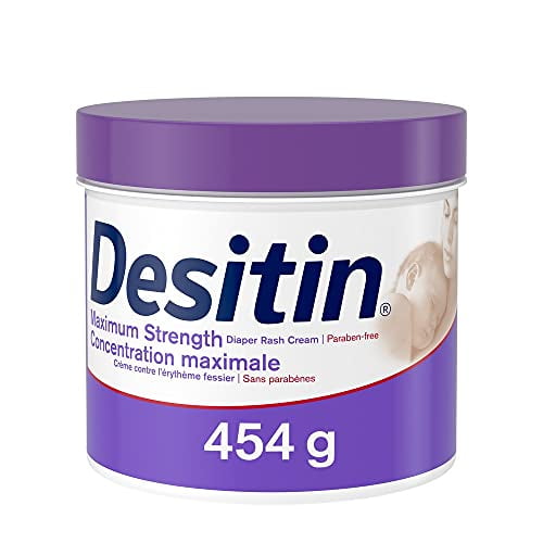 Desitin Maximum Strength Baby Diaper Rash Cream with Zinc Oxide, 16 oz