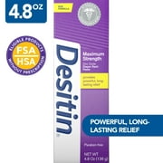 Desitin Maximum Strength Diaper Rash Cream with Zinc Oxide, 4.8 oz