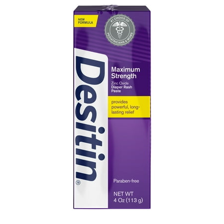 Desitin Maximum Strength Zinc Oxide Diaper Rash Cream, 2-Pack, 4 oz
