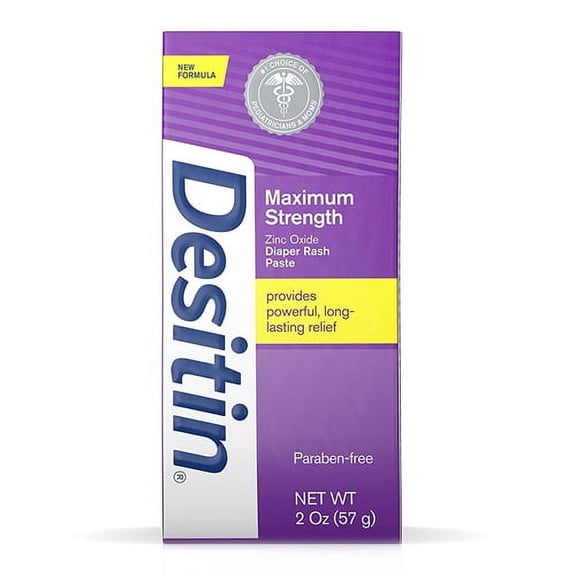 Desitin Maximum Strength Zinc Oxide Diaper Rash Paste - 2 Oz, 3 Pack
