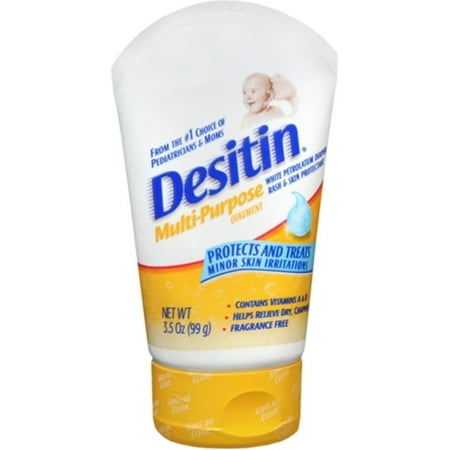 Desitin Skin Protectant and Diaper Rash Ointment Multi-Purpose With Vitamins A & D, Travel Size, 3.5. Oz Tube