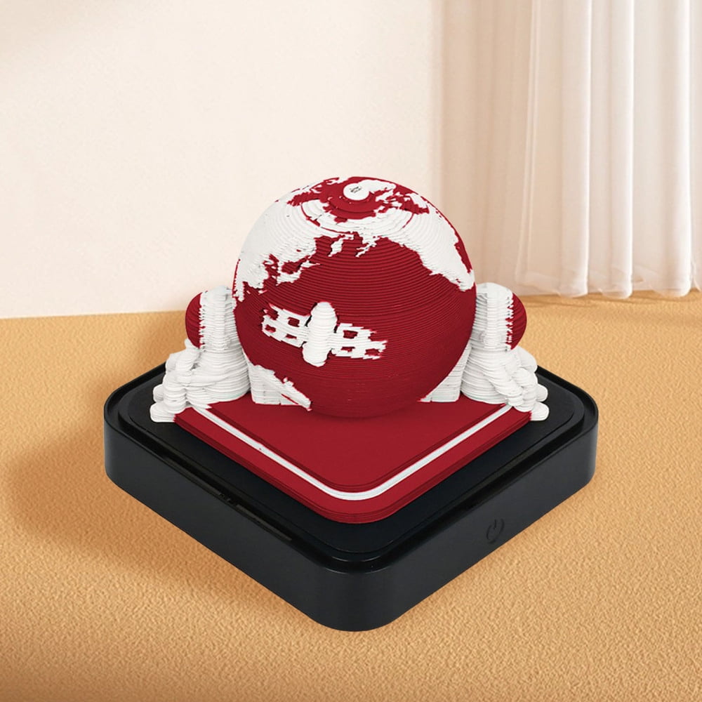 Desk 3D Memo Pad 2024 Calendar Creative Panoramic Calendar with Light