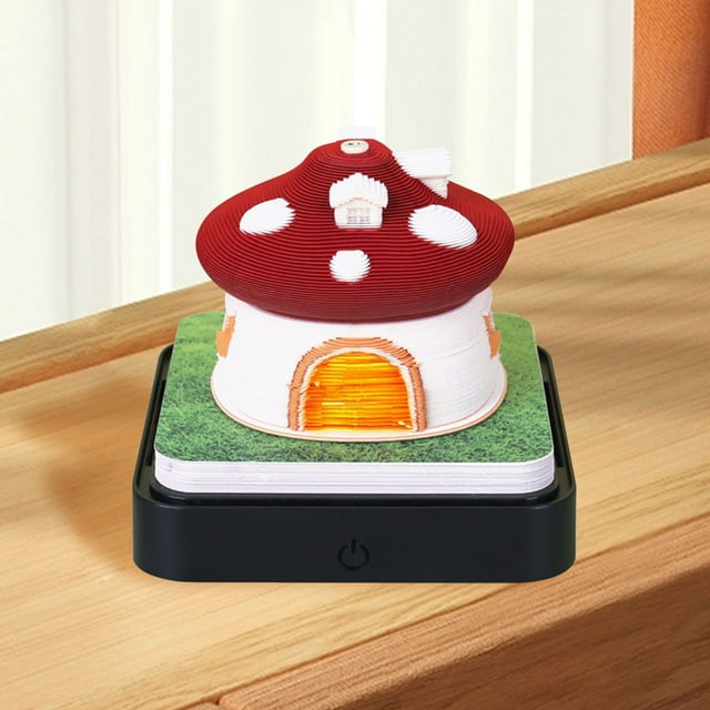 Desk 3D Memo Pad 2024 Calendar Creative Panoramic Calendar with Light