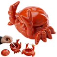 thumbnail image 1 of Desk Accessories Clearance! Crab Ceramic Ashtray Small Tea Pet Home Living Room with Cover Anti Fly Ash Cute Ornaments Decoration One Piece Crab Ceramic Ashtray, 1 of 7