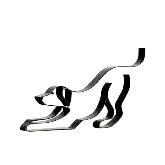 Desk Accessories Clearance! Dog Minimalist Arts Sculpture Personalized Gift Metal Decoration