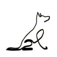 thumbnail image 1 of Desk Accessories Clearance! Dog Minimalist Arts Sculpture Personalized Gift Metal Decoration, 1 of 7