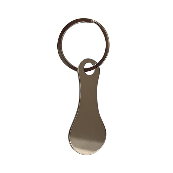 Desk Accessories Clearance! Metal Aluminum Alloy Key Ring Shopping Trolley Tokens 1X Key Ring
