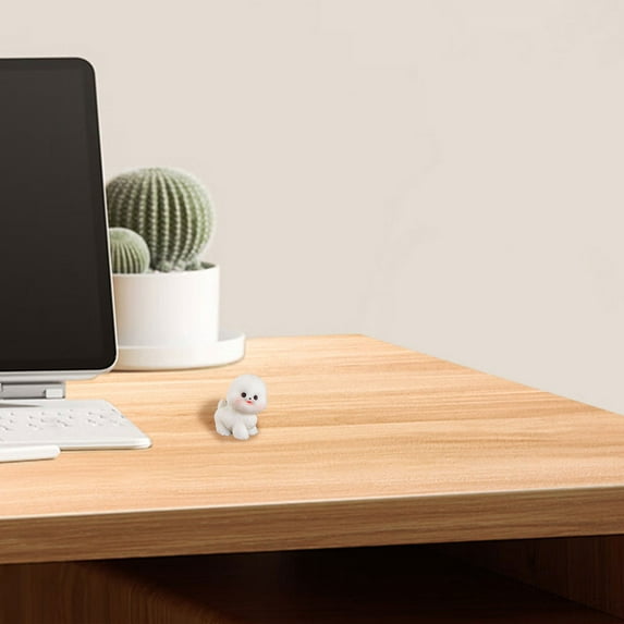 Desk Accessories Clearance! Miniature Cute Dog Figurine Creative Decoration for Desk Adorable Miniature Animal Accessories 1 Puppy Figurine