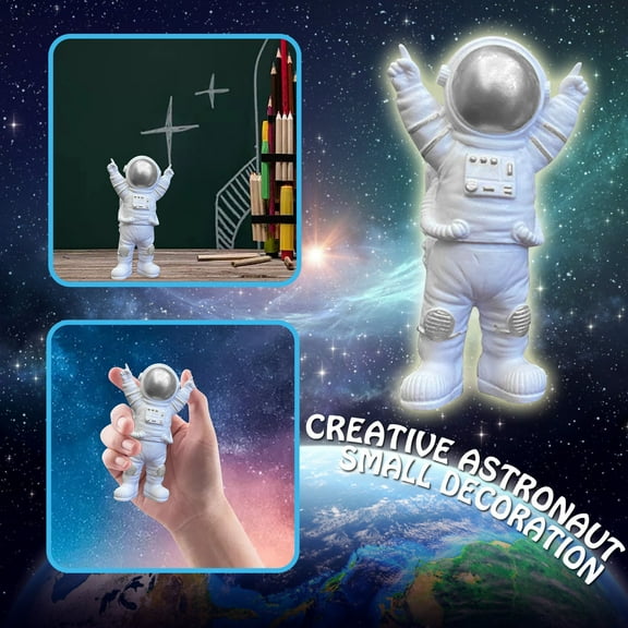 Desk Accessories Promotion Sale! Creative Astronaut Small Decoration Desktop Astronaut Figurine Astronaut Figure Desktop Ornaments Resin Outer Space Birthday Cupcake for Kids Party Gift Home Decor