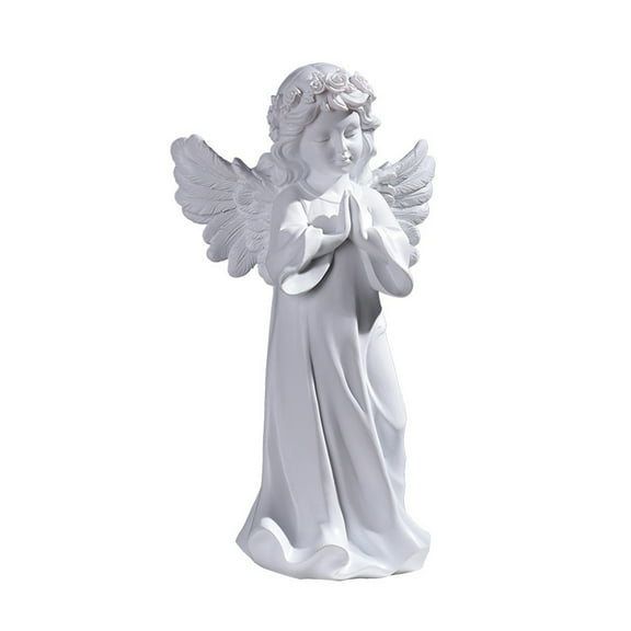 Desk Accessories Promotion Sale! Nomeni Baby Angel Resin Cherub Statue Garden Miniature Statue Cute Angel Sculpture Memorial Statue Gold White Cherub Sculpture, Home Decor Clearance Sale