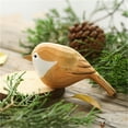 thumbnail image 1 of Desk Accessories Promotion Sale! Nomeni Bird Figurine - Small Wood Bird Statue Art Handmade Carving Decoration Miniature Animals, Home Decor Clearance Sale, 1 of 3