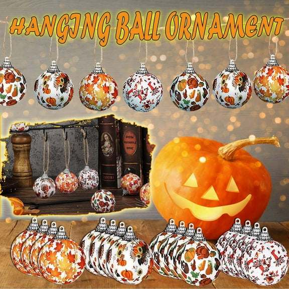 Desk Accessories Promotion Sale! Nomeni Ornament Wrapped Hanging Hallow Fabric Maple Hanging 4Pieces Fall Decoration &, Home Decor Clearance Sale