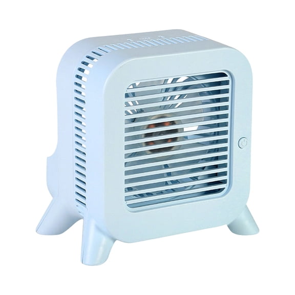 Desk Air Cooler Fan, Personals Desktop Air Cooler, Portable USB Rechargeable Mini Air Conditioner with Ice Compartment and Noise Reduction Technology, for Bedroom Office Study