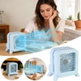 thumbnail image 1 of Desk Air Cooler Fan, USB Rechargeable Portable Air Conditioner with Ice Compartment for Refreshing Cool Mist, Cordless Mini Fan for Bedroom Home Office, Noise Reduction Technology, 1 of 6