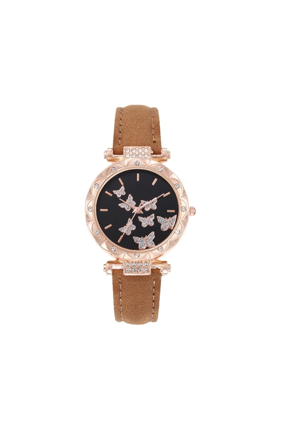 Desk Amalgam, Women’s Fashion Digital Watch with Luminous Display Scratch- Mirror Beige Belt Wristwatch Donative
