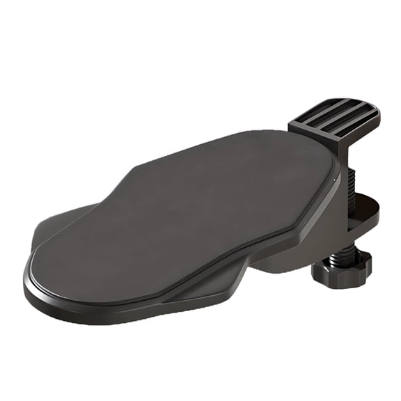 Desk Arm Rest, Computer Arm Rest for Desk, Ergonomic Elbow Pad Support, ABS Material, 12.4 x 5.7 in31.5 x 14.5 cm, 180 Rotating Adjustable Hand Rest, Black