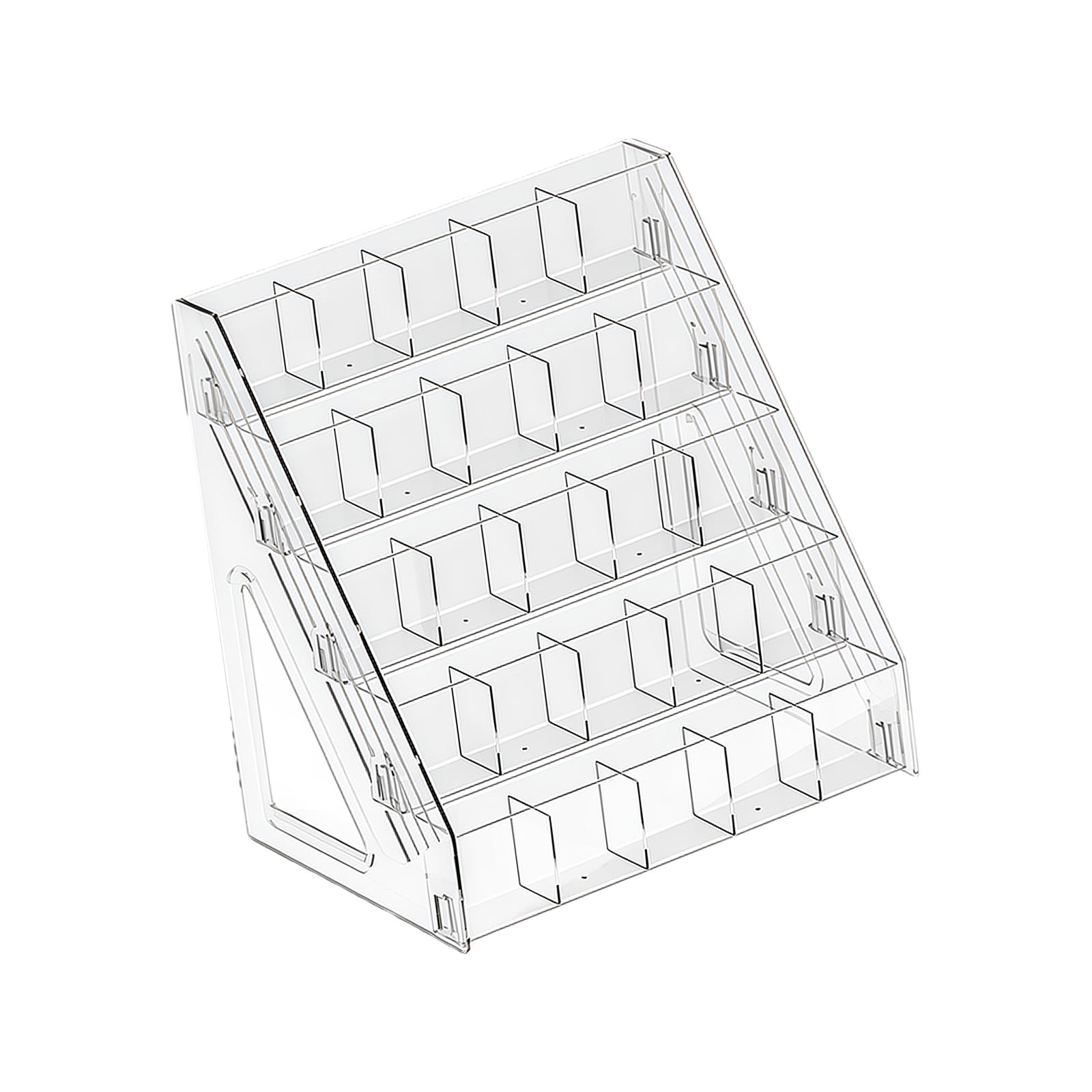 Desk Art Marker Organiser Multi Compartments Clear Acrylic Marker Pen Storage Rack for Pencils Highlighters Art Supplies