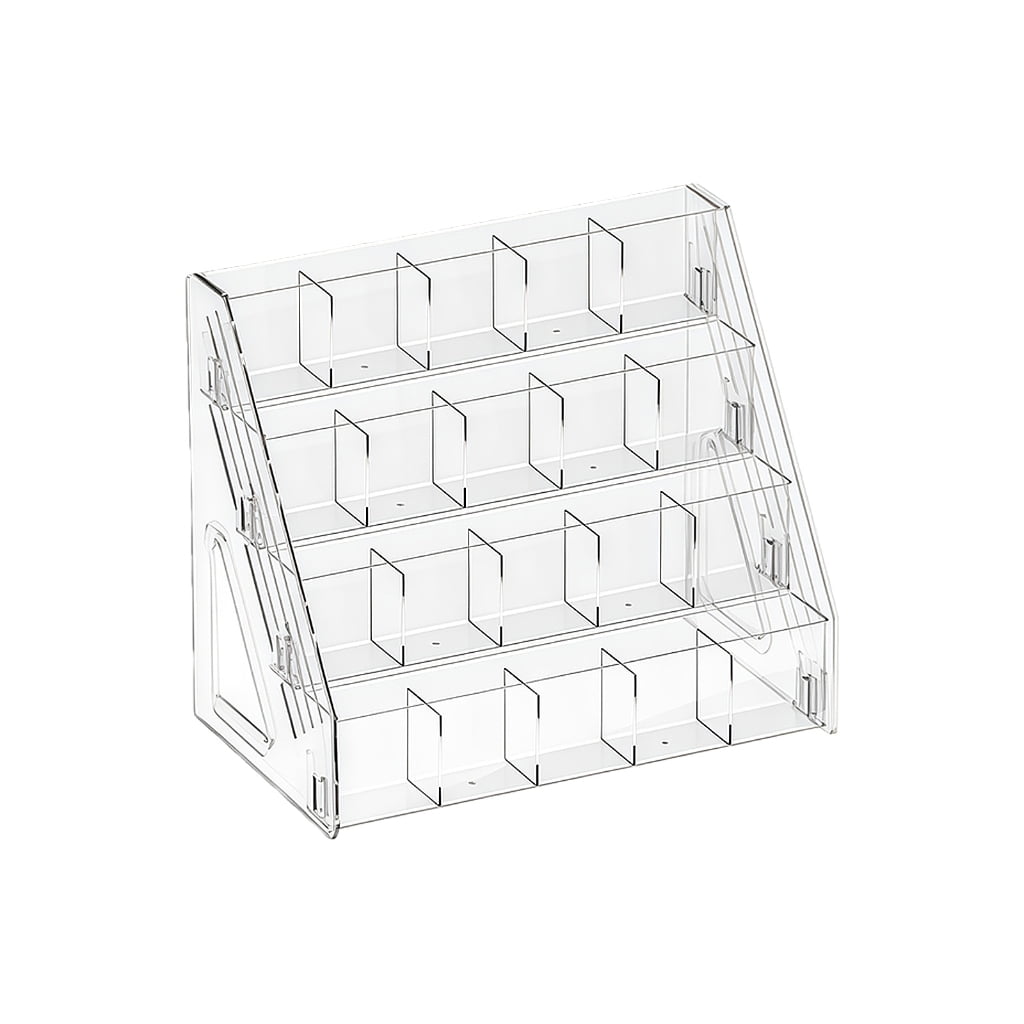 Large Capacity Marker Organiser Clear Acrylic Marker Pen Storage Rack for Desk