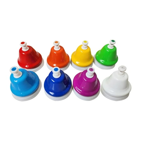 Desk Bells for Kids, Educational Music Toys for Toddlers 8 Notes Hand Bells Set, Kids Musical Instrument, Birthday Gift