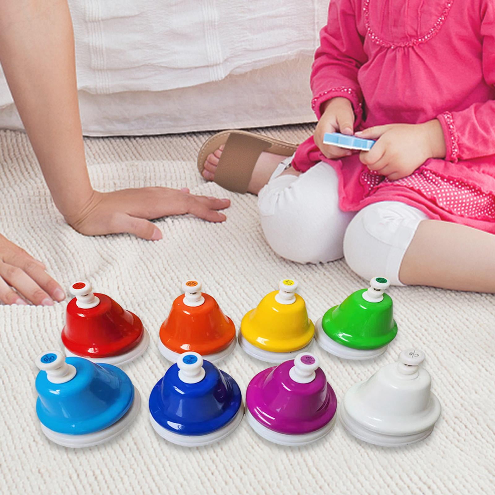 Desk Bells for Kids, Musical Handbells, Musical Instrument, 8 Notes