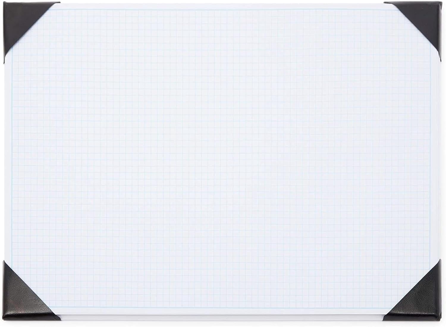 Desk Blotter Graph Paper Pad - 17 x 12 in, 50-Sheet White Refillable Desk Pad Mat - Large Notepad for Sketching, Notes & Doodles