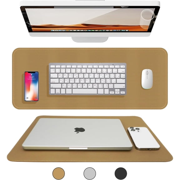 Desk Blotter Keeps Your Workspace Organized & Stylish - Luxury Blotter Desk Pad with Vegan Leather for Elegance - Perfect Laptop Pad Protects Your Desk, Enhances Style & Productivity