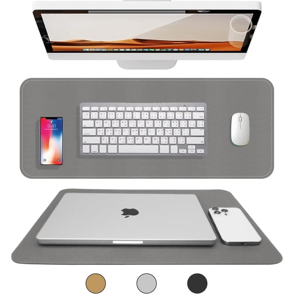 Desk Blotter Keeps Your Workspace Organized & Stylish - Luxury Blotter Desk Pad with Vegan Leather for Elegance - Perfect Laptop Pad Protects Your Desk, Enhances Style & Productivity