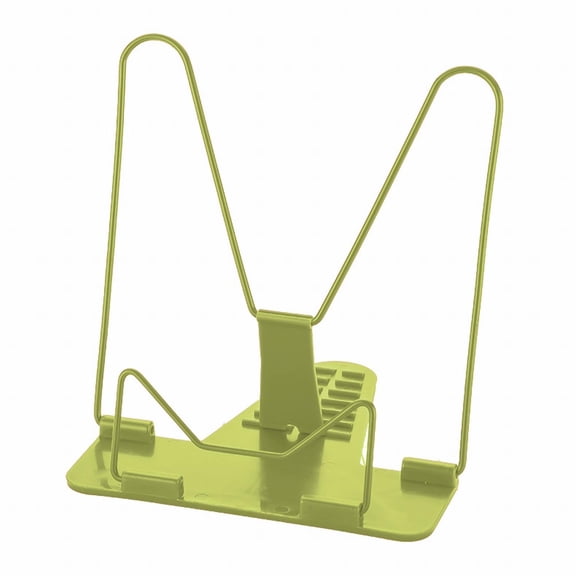 Desk Book Stand,Metal Reading Rest Book Holder,Angle Adjustable Stand Document Holder, Portable Sturdy Lightweight Bookstand for Textbooks Tablet Music Books Cook Recipe,8.18x9.25 in(Green)