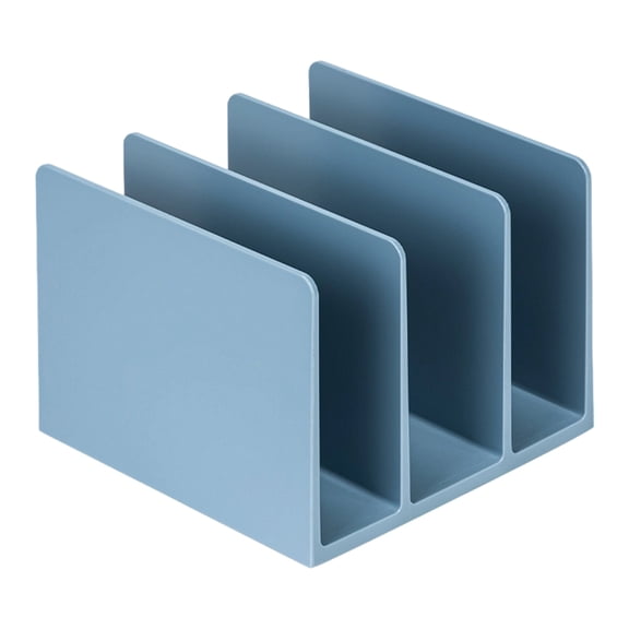 Desk Bookend ABS Book End 3 Section Book Organiser Book Divider Magazine Stand