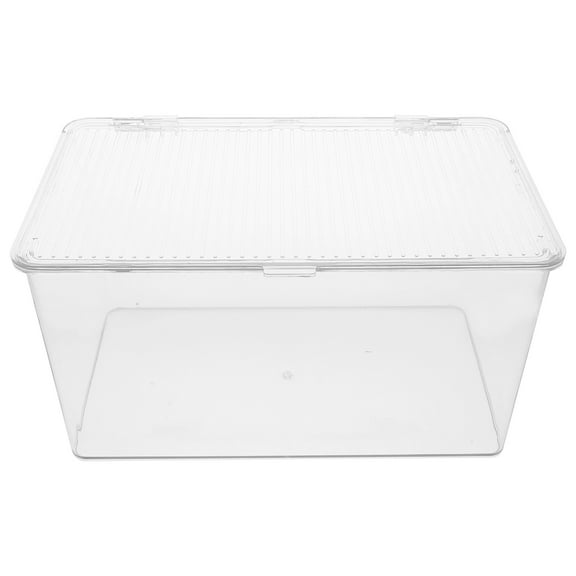 Homoyoyo Clear Pet Book Storage Bin for Office and Home Organization, Professional Organizer Container