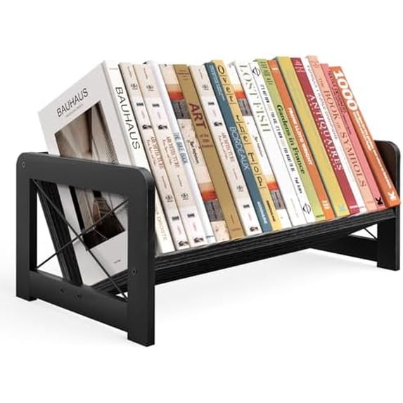 Desk Bookshelf, Small Book Shelf, Wooden Desktop Bookcase, Tilting ...