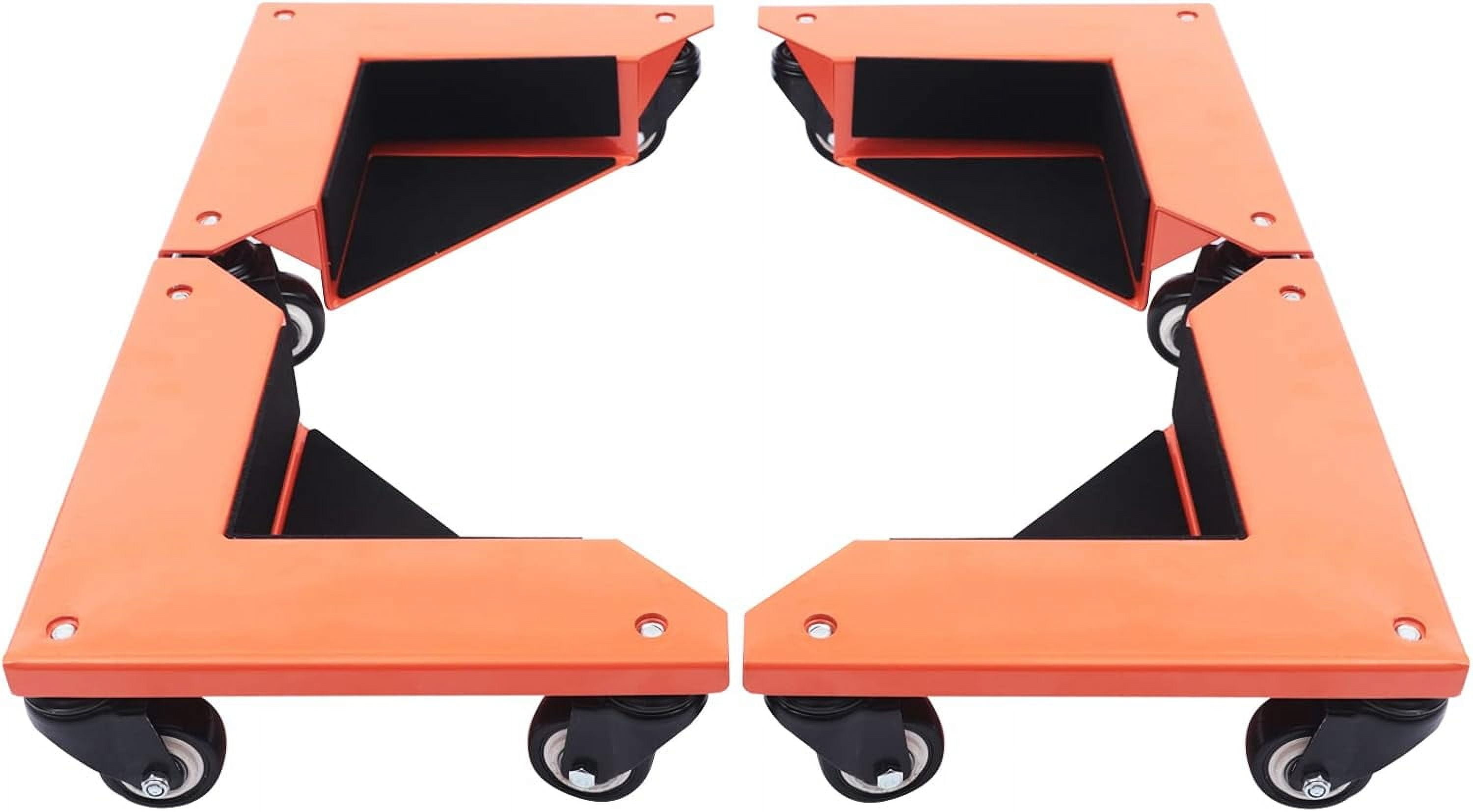Desk Cabinet Corner Mover Dolly Furniture Dollies Roller with 1409Lb Load Capacity, Universal Mobile Base Moving Cart with Wheels for Moving Pianos, Washing Machines, Refrigerators, Desks (Set of 4)