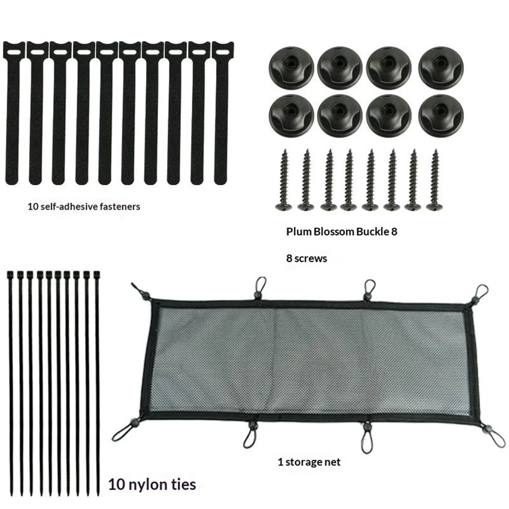 Under Desk Cable Management Net, Under Table Cord Management Mesh Organizer Flexible Wire Hiders, Extra Large Capacity Wire Management Kit Under Desk, Fits Most Tables