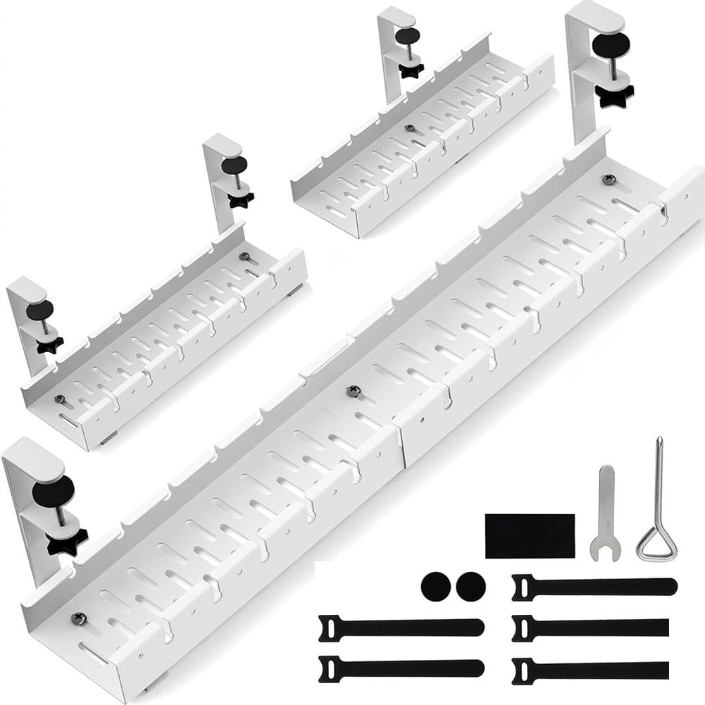 Folderble Wire Rack Under Desk Cable Management Rack, Expandable Carbon Steel Cord ...