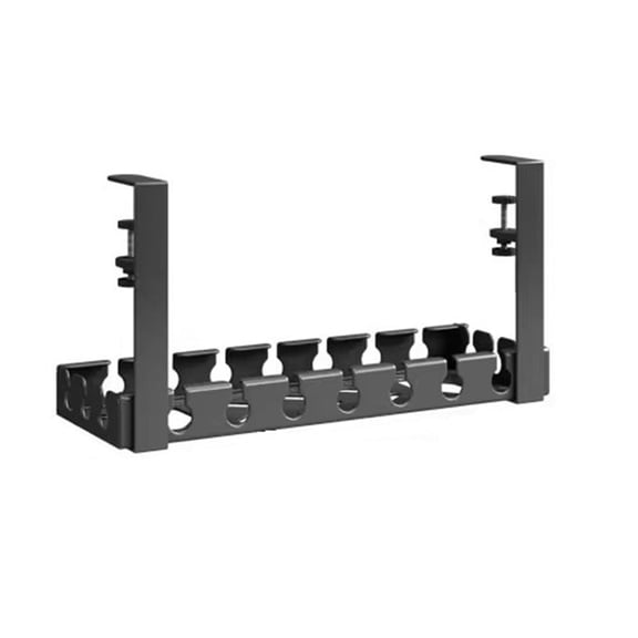 Desk Cable Organizer Under Desk Cable Management Tray Rack Carbon Steel Space Saving Home Office Use