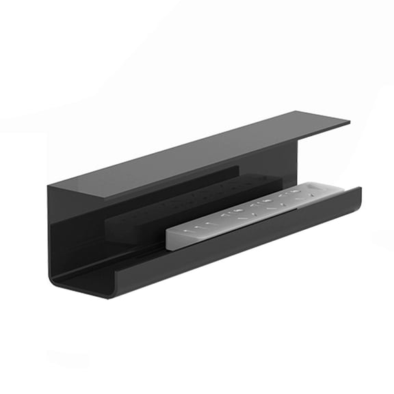 Desk Cable Tray Wall Mounted Wire Storage Plastic Cable Management Tray Office Desk Under Table Cord Rack for Office Use