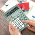 thumbnail image 1 of Desk Calculator - 5.83x4.72x1.89in 12 Digit Large LCD Display, Solar and Battery Double Power, Big Button Office Calculator for Home Use, 1 of 7