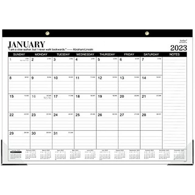 Desk Calendar 2023 - 2023 Desk Calendar, 12 Monthly Desk/Wall Calendar ...