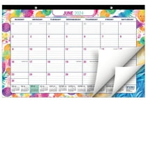 Desk Calendar 2024 - 2025, 11"x17", 19 Monthly Wall Calendar Colorful Design Pages, Easy to Hang - Global Printed Products Runs Through June 2024 to December 2025