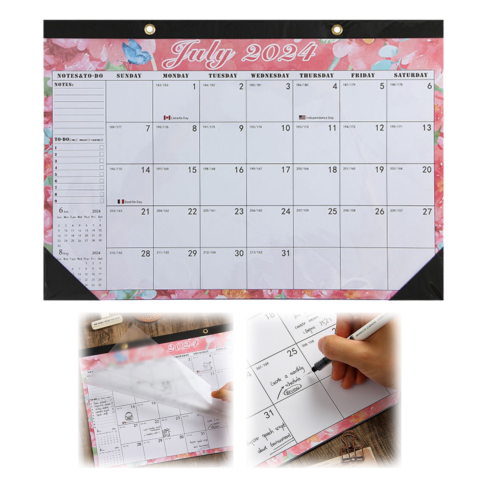 Desk Calendar 2024 -2025 Desk Calendar 18 Month Jul 2024 Dec 2025 ...