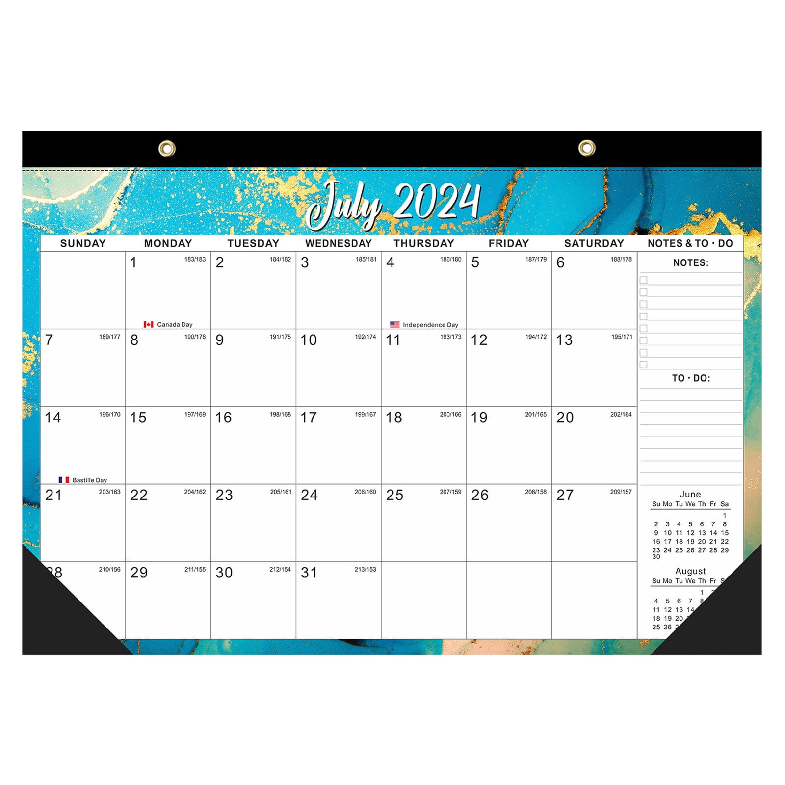 Desk Calendar 2024-2025, 2025 Desk Calendar 18 Month Jul 2024 - Dec ...