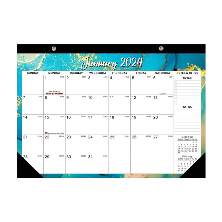 Large Desk Calendar 2024 2025 18 Month Desktop Calendar Runs - Temu