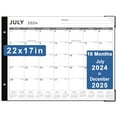 Desk Calendar 20242025 Large 22x17, 18 Months Run from July 2025 to