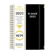Desk Calendar 2024-2025 - Large Desk Calendar 2024-2025, Jul 2024 - Dec 2025,New 24-2025 English Notebook A5 Coil Calendar Book Weekly Plan Book Work Record Schedule Book
