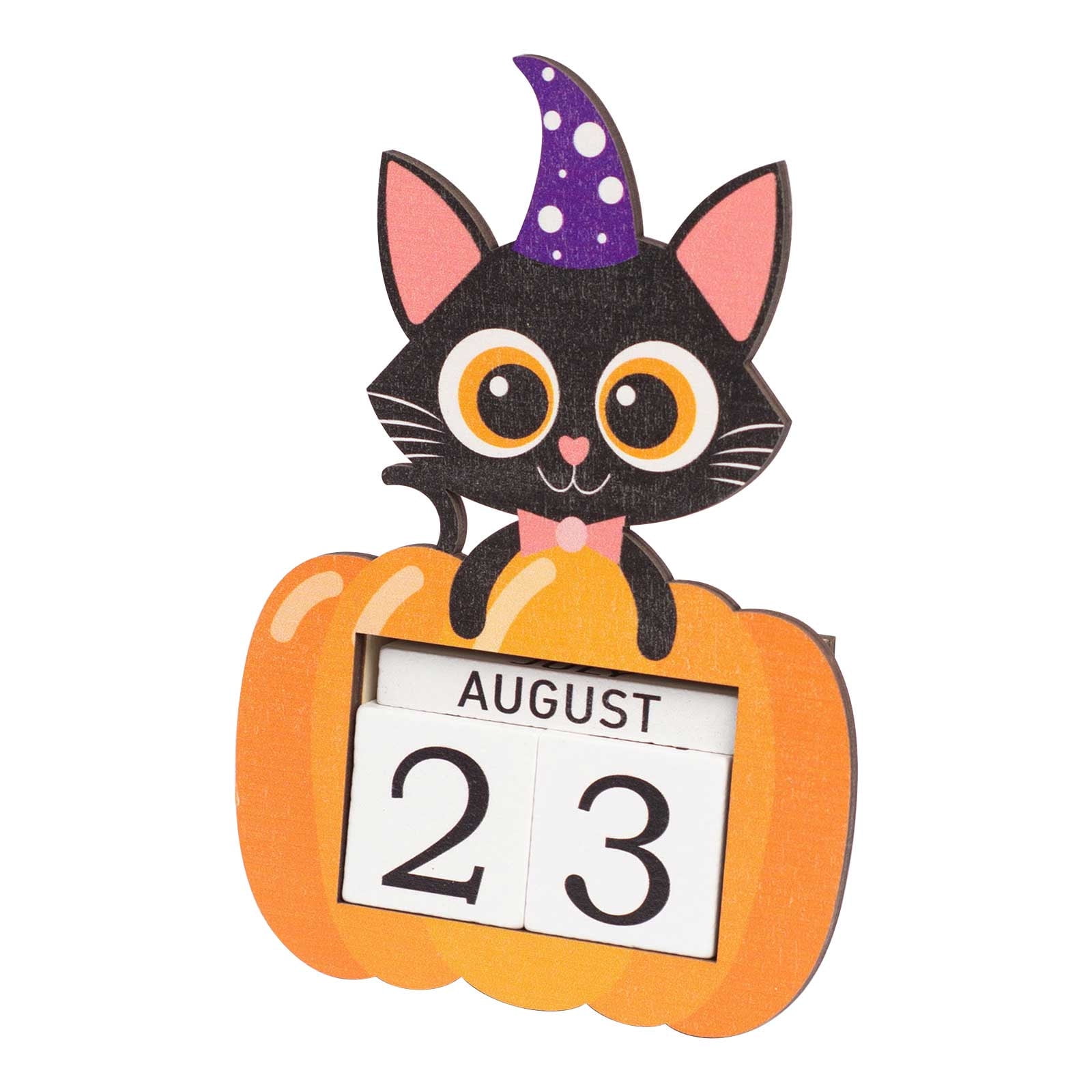 Desk Calendar 20242025 Vmvidoty Halloween Wooden Countdown Calendar