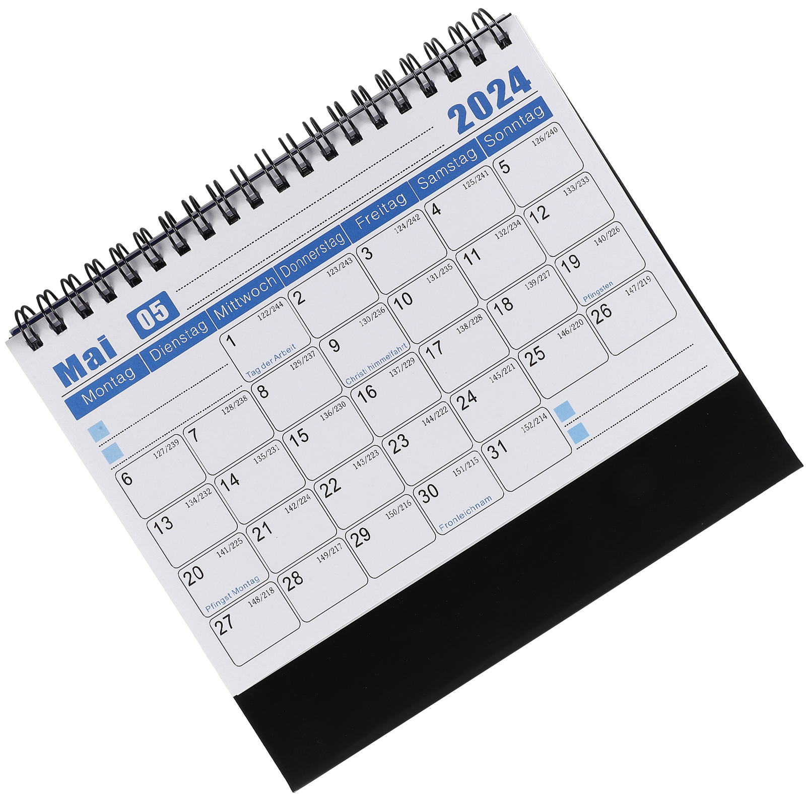 Desk Calendar 2024 Small Stand up Office Decor Adviento Standing Flip Monthly Desktop Mini