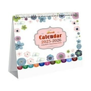 Desk Calendar 2025-2026 - 18 Months Desktop Calendar 2025-2026, July 2025 - December 2026, 8'' x 8'', Standing Flip 2025-2026 Desktop Calendar for Office, Home, School