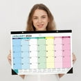 thumbnail image 1 of Desk Calendar 2025-2026 Large 12" x 9",2025-2026 Wall Calendar - 18 Monthly Calendar 2025-2026,Wall Calendar 2025-2026 with Thick Paper,Twin-Wire Binding+Unruled Blocks with Julian Date Clearance, 1 of 9